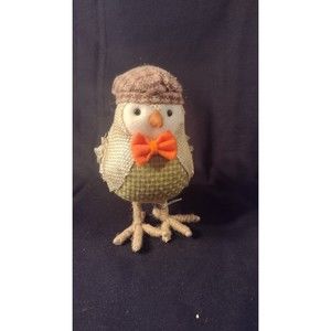 Fall 2016 Target Spritz Bird Brown Orange Tweed Hat Bow Tie